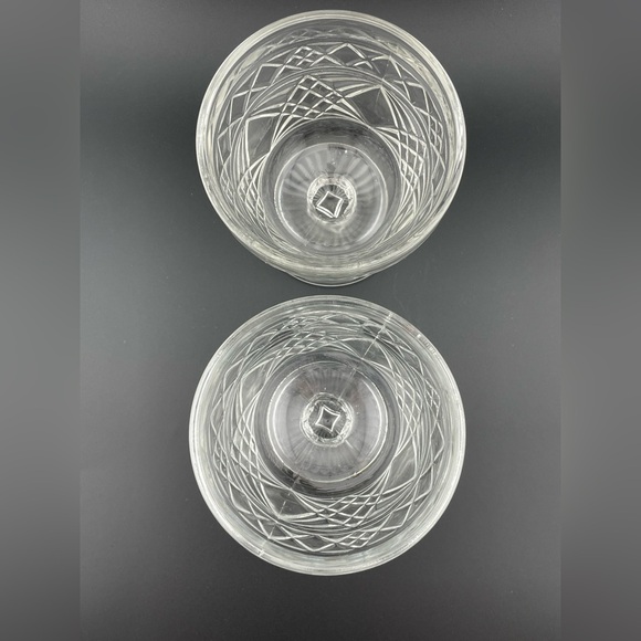 Vintage,, Big Top Peanut Butter Promotion, Footed Bowls Set of 2 by Hazel Atlas - Picture 3 of 5